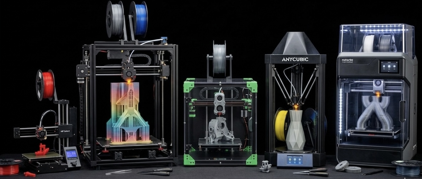 Ryder 3D Printers Lineup